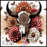 Floral Skull 17 20 OZ Sublimation Wrap