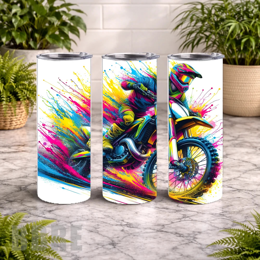 Vibrant Motocross 20 OZ Wrap Mockup