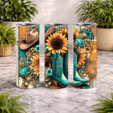 Cowboy Boots 4 20 OZ Wrap Mockup