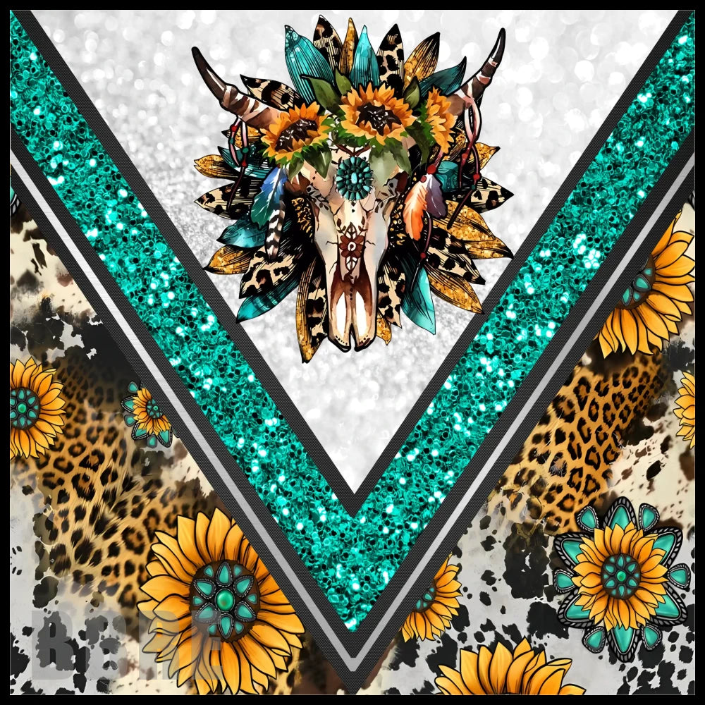 Floral Skull 19 20 OZ Sublimation Wrap