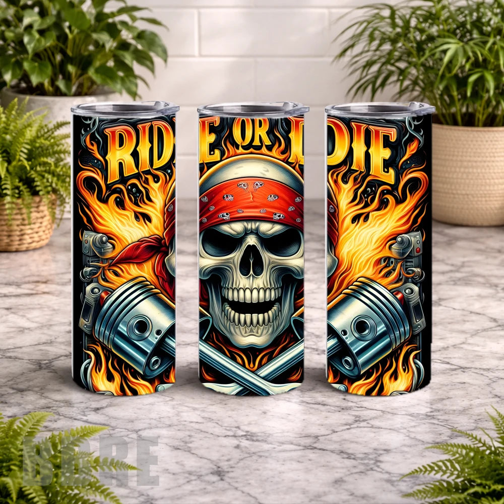 Ride Or Die 4 20 OZ Wrap Mockup