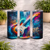 Electric Guitar 20 OZ Wrap Mockup