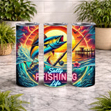 Salty Fishing 2 20 OZ Wrap Mockup