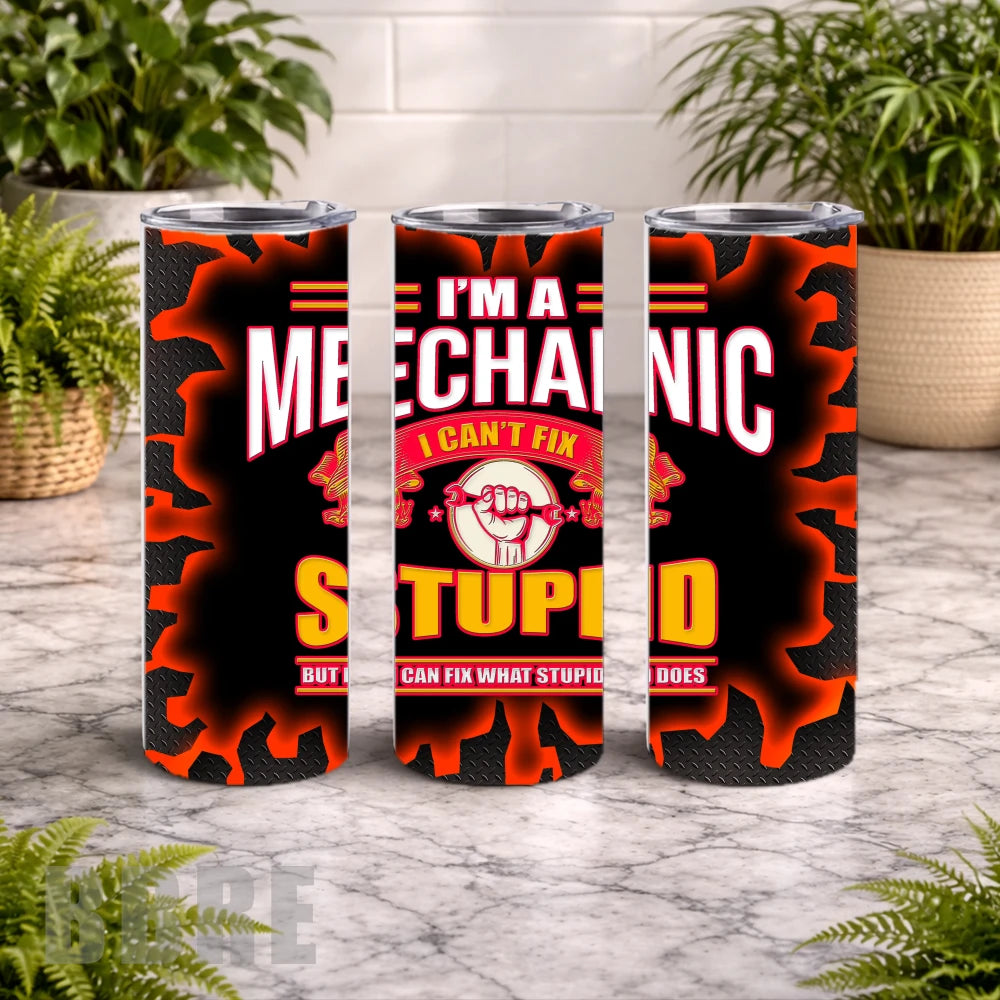 Mechanic Humor 20 OZ Wrap Mockup