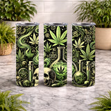 Mystical Cannabis 20 OZ Wrap Mockup
