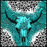 Turquoise Skull 3 20 OZ Sublimation Wrap