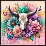 Floral Skull 24 20 OZ Sublimation Wrap