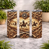 Cowboy Adventure 20 OZ Wrap Mockup