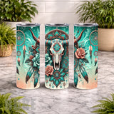 Dreamcatcher Skull 2 20 OZ Wrap Mockup