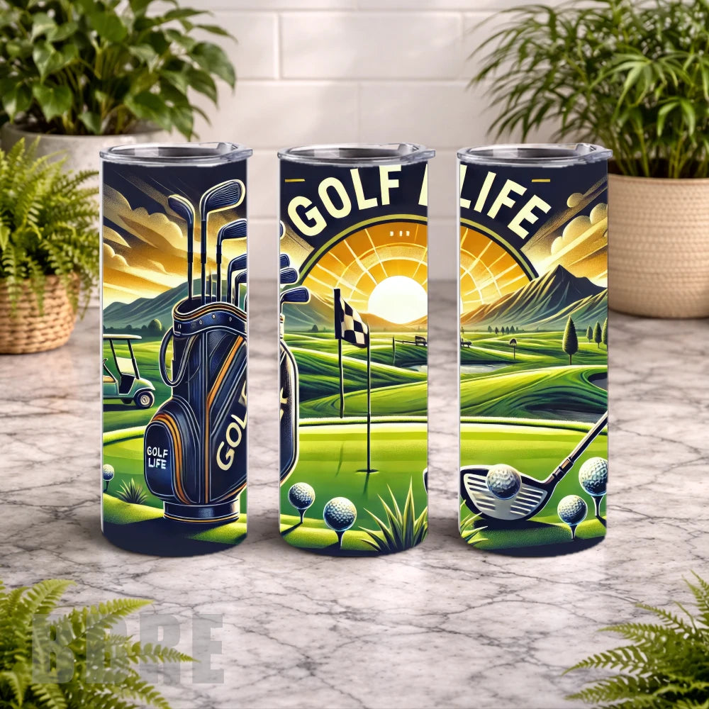 Golf Life 20 OZ Wrap Mockup