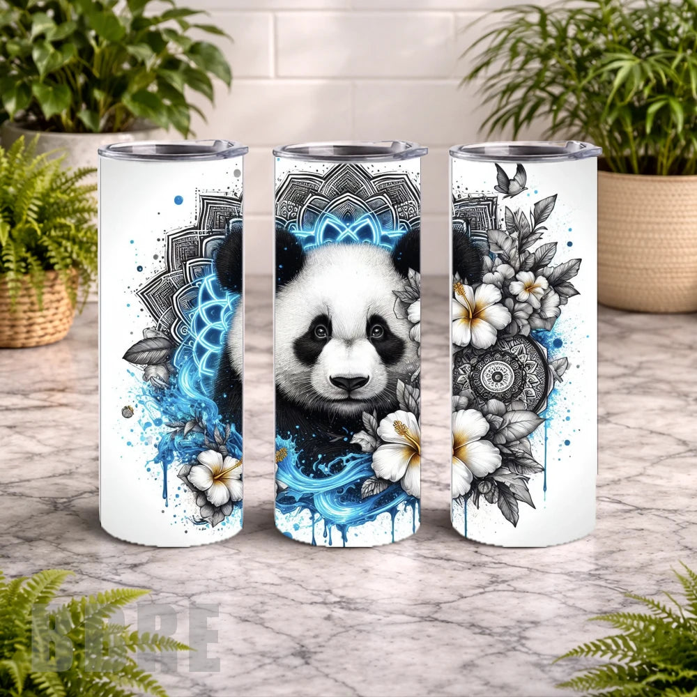 Panda Blossom 20 OZ Wrap Mockup