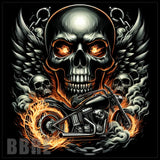 Skull Motorcycle 2 20 OZ Sublimation Wrap