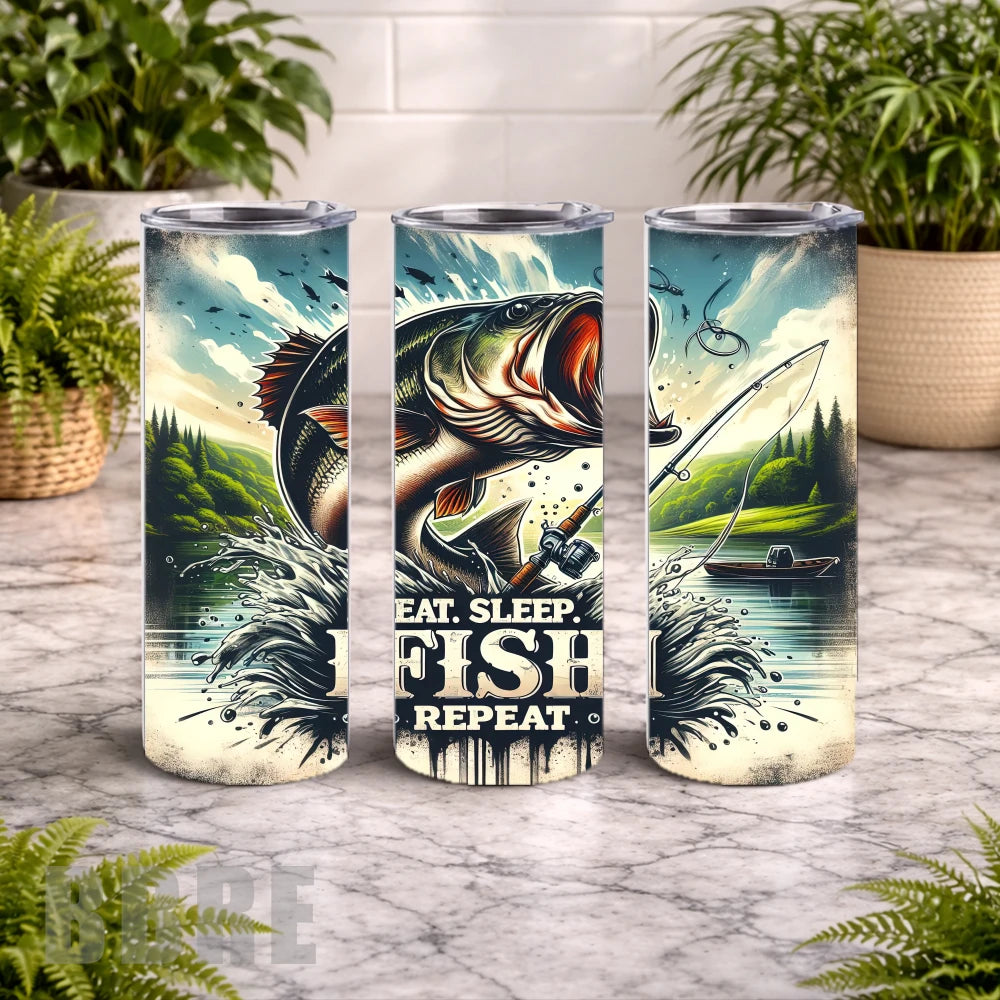 Fishing Adventure 5 20 OZ Wrap Mockup