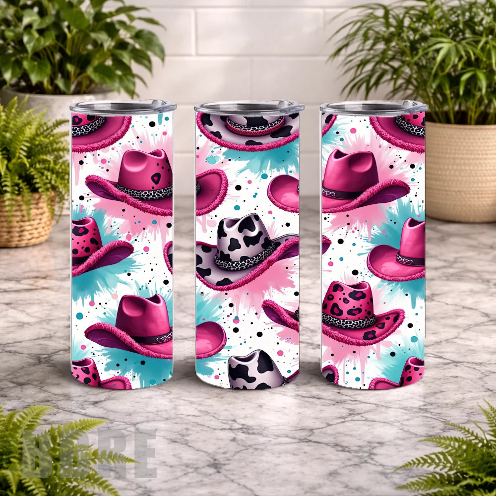 Cowgirl Hats 20 OZ Wrap Mockup