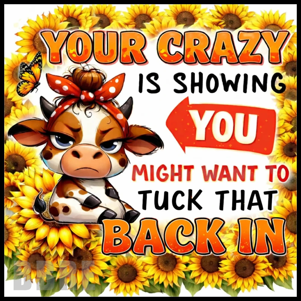 Cow Sunflower 3 20 OZ Sublimation Wrap