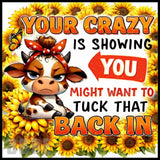 Cow Sunflower 3 20 OZ Sublimation Wrap