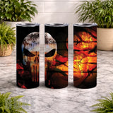 Gritty Skull 20 OZ Wrap Mockup