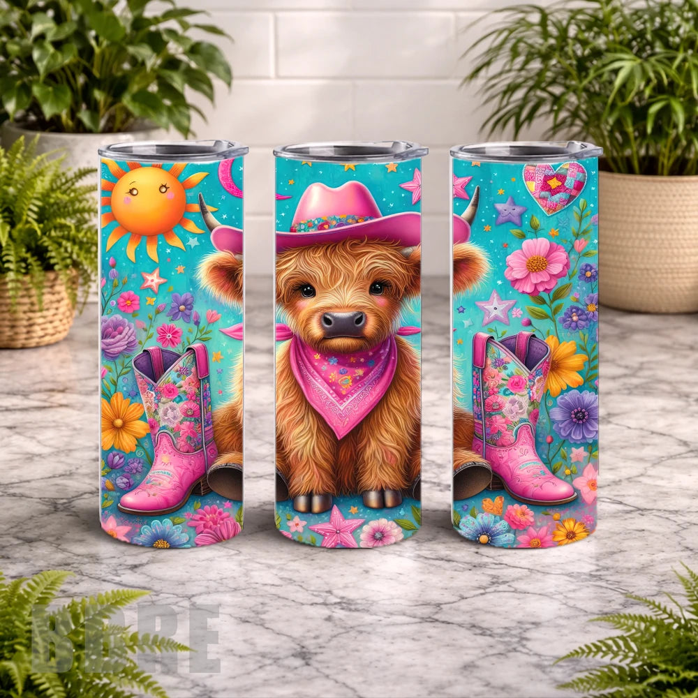 Cowgirl Calf 20 OZ Wrap Mockup