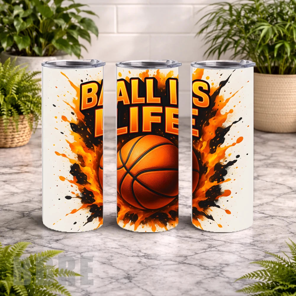 Basketball Passion 20 OZ Wrap Mockup