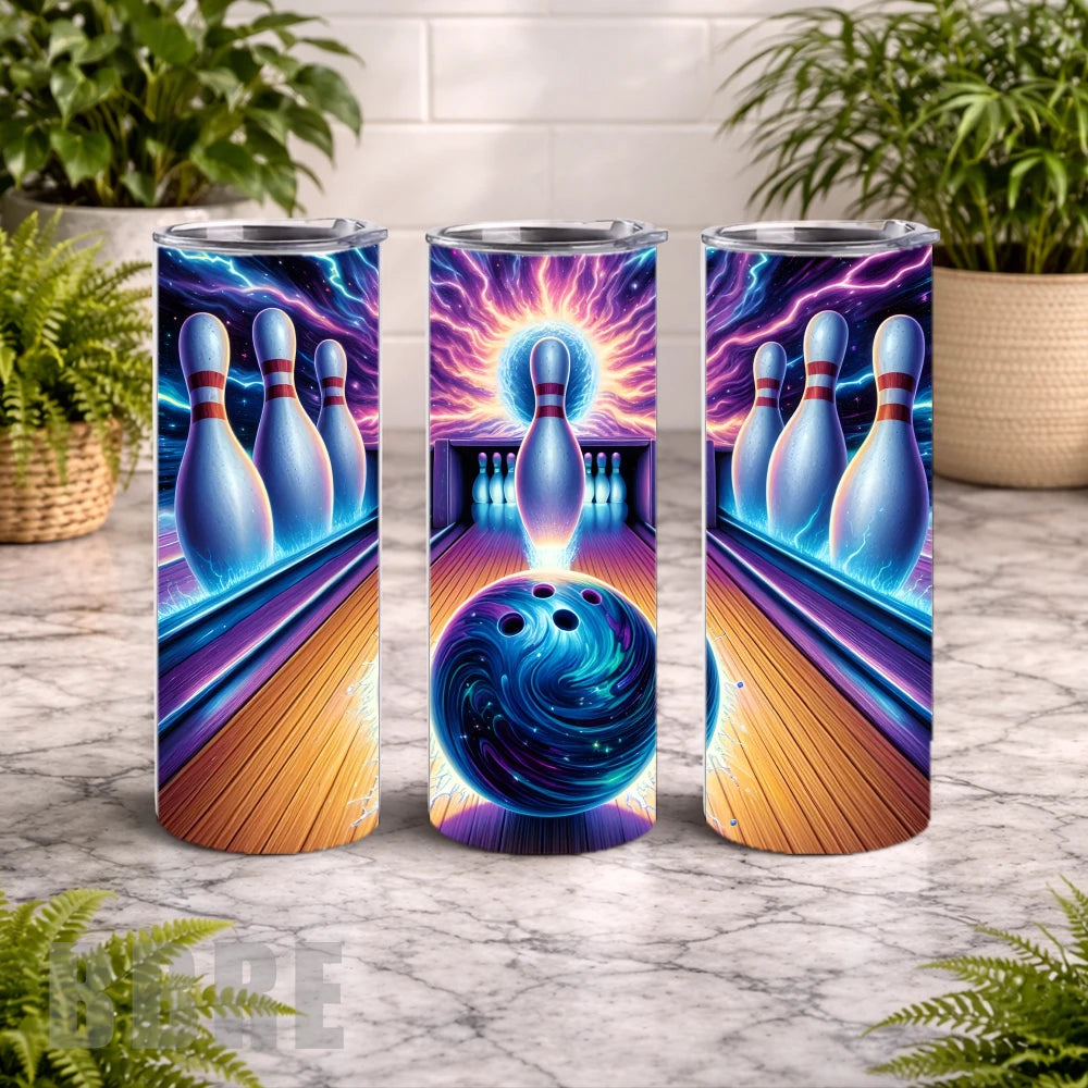Cosmic Bowling 20 OZ Wrap Mockup