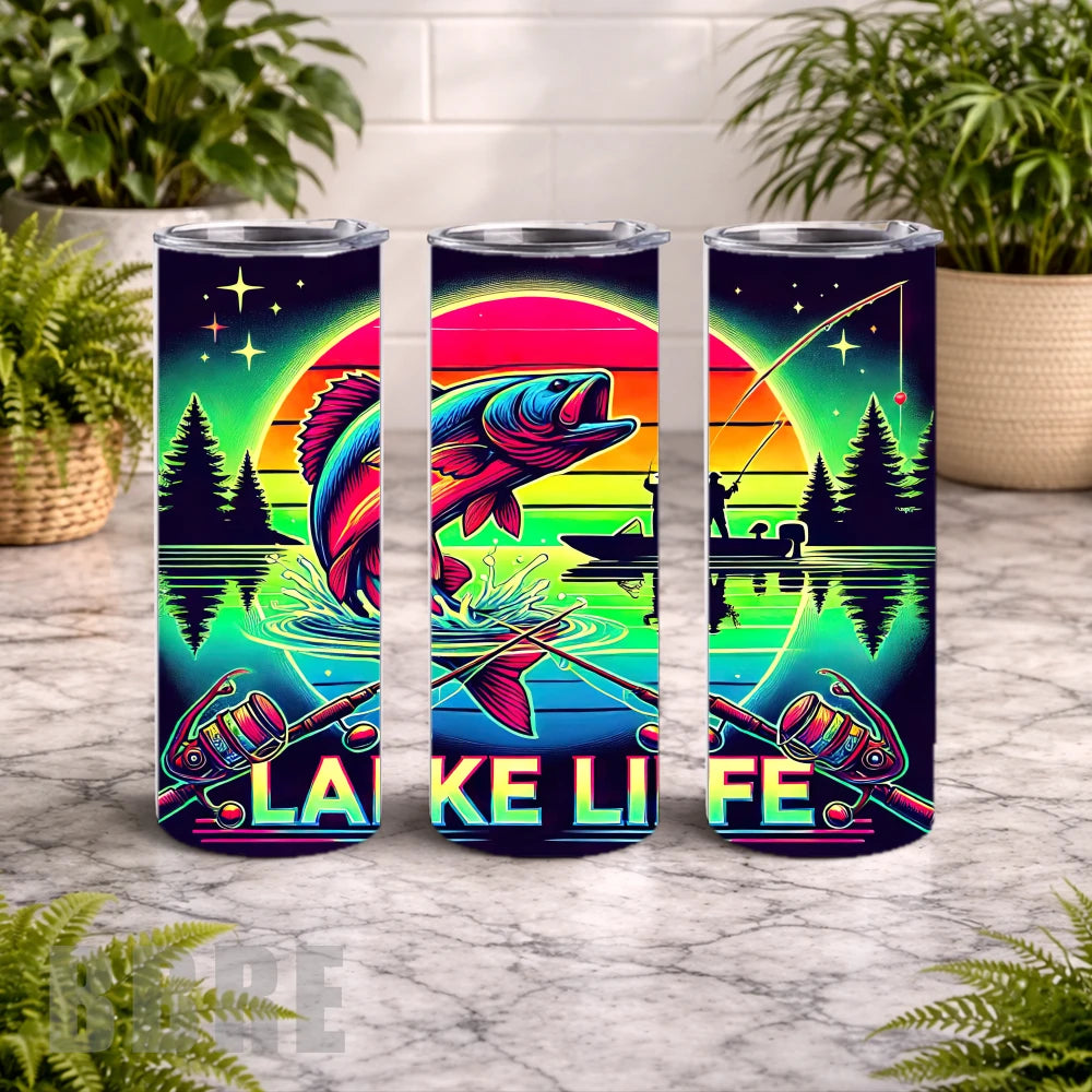 Lake Life 20 OZ Wrap Mockup
