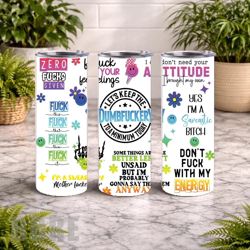 Sassy Quotes 2 20 OZ Wrap Mockup