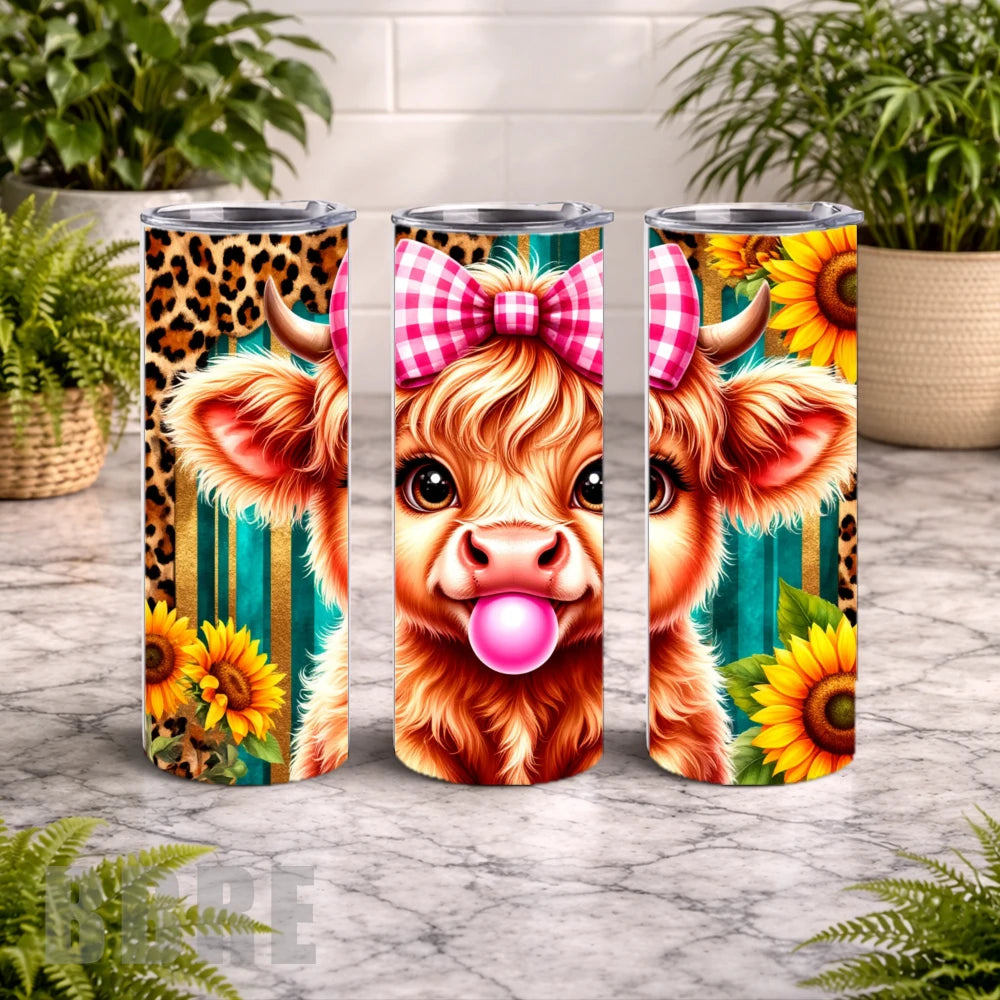 Cute Cow 9 20 OZ Wrap Mockup
