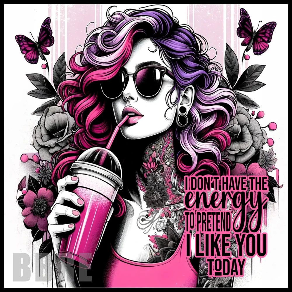 Pink Energy 20 OZ Sublimation Wrap