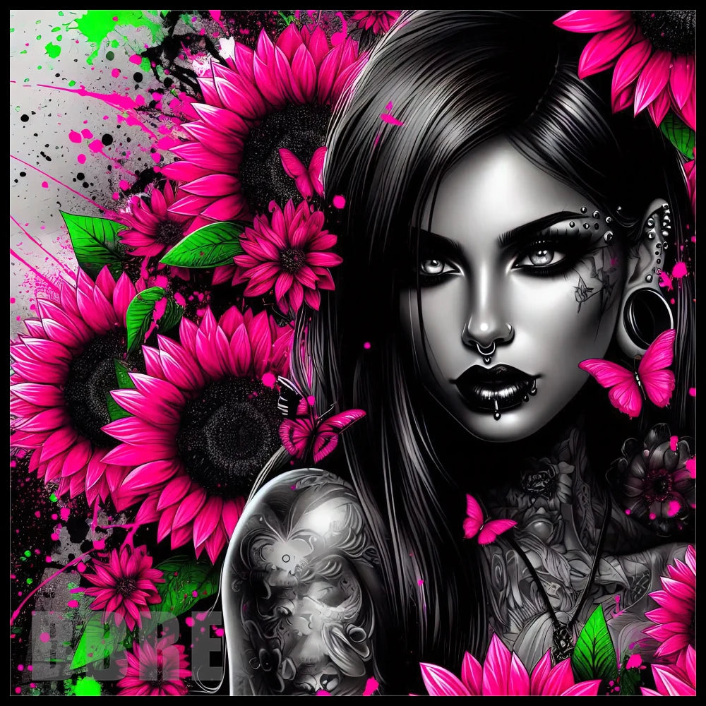 Floral Beauty 30 20 OZ Sublimation Wrap