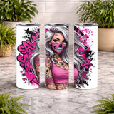 Savage Skull 20 OZ Wrap Mockup