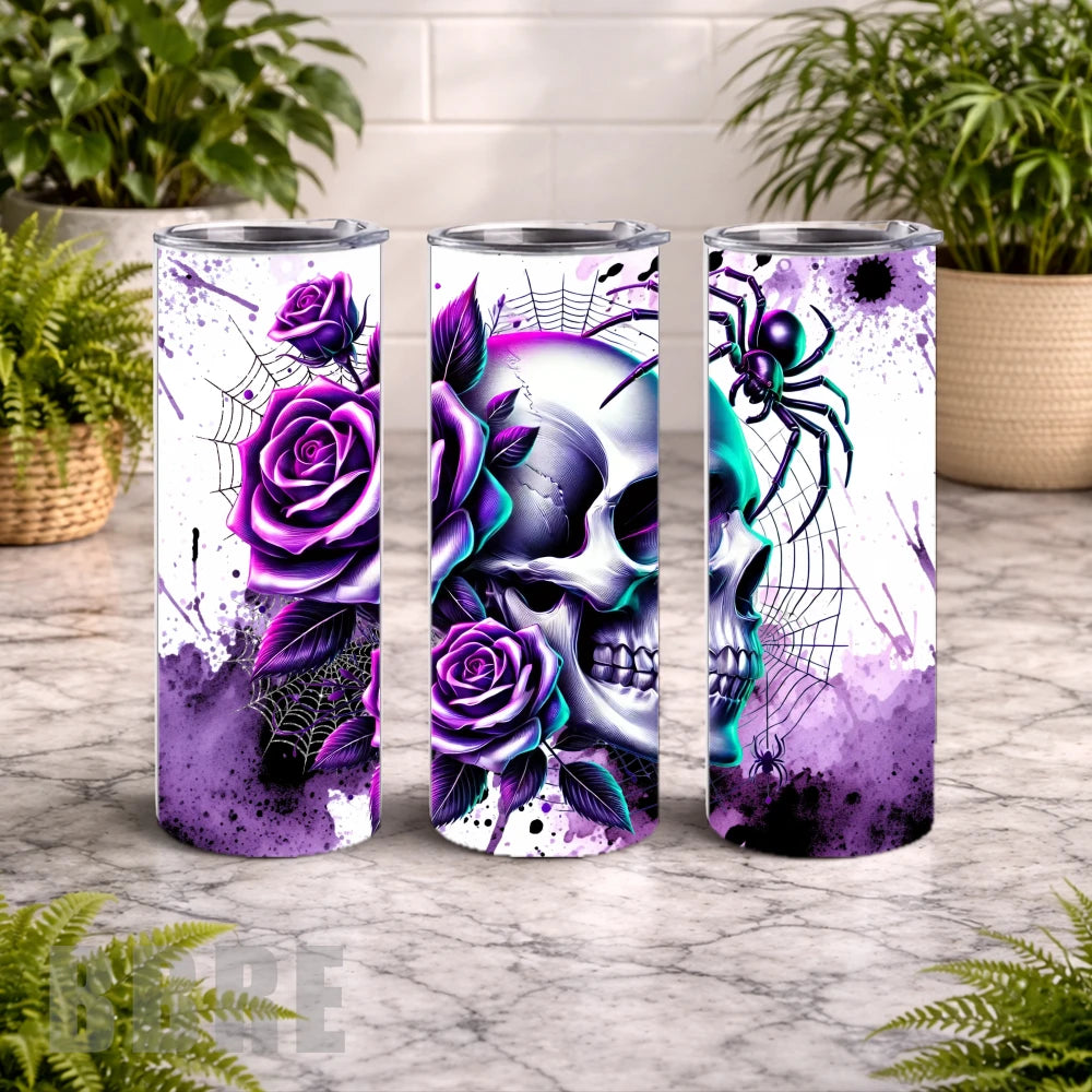 Gothic Skull 2 20 OZ Wrap Mockup