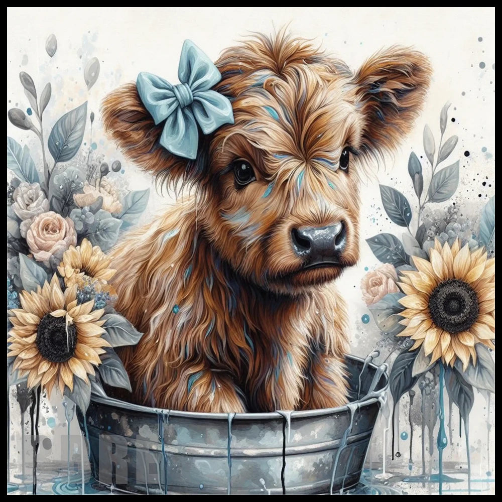 Sunflower Calf 20 OZ Sublimation Wrap