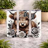 Highland Cow 6 20 OZ Wrap Mockup