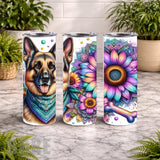 Floral Dog 4 20 OZ Wrap Mockup