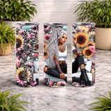 Sunflower Queen 8 20 OZ Wrap Mockup