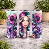 Floral Beauty 32 20 OZ Wrap Mockup