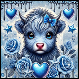 Blue Highland Cow 2 20 OZ Sublimation Wrap