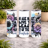 Floral Quote 20 OZ Wrap Mockup