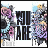 Inspirational Floral 20 OZ Sublimation Wrap