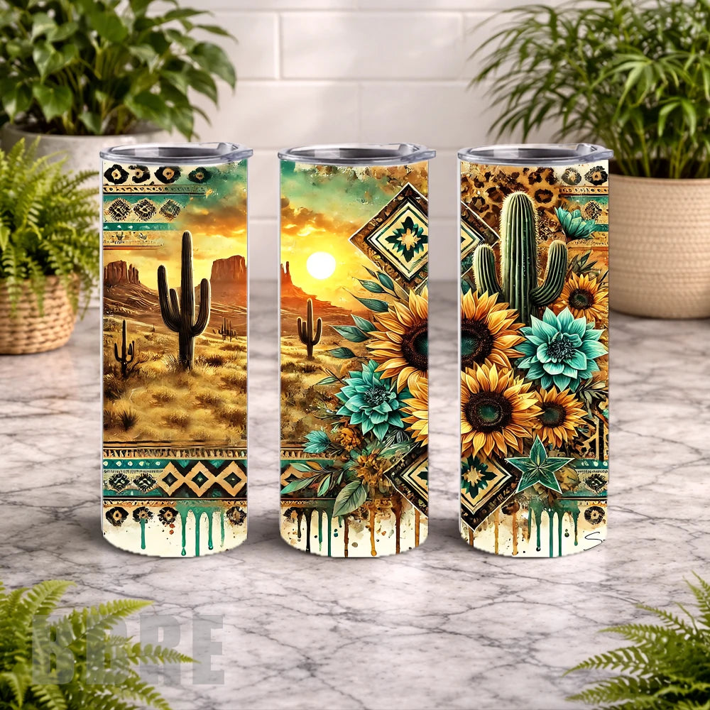 Desert Sunset 2 20 OZ Wrap Mockup