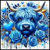 Blue Highland Cow 3 20 OZ Sublimation Wrap