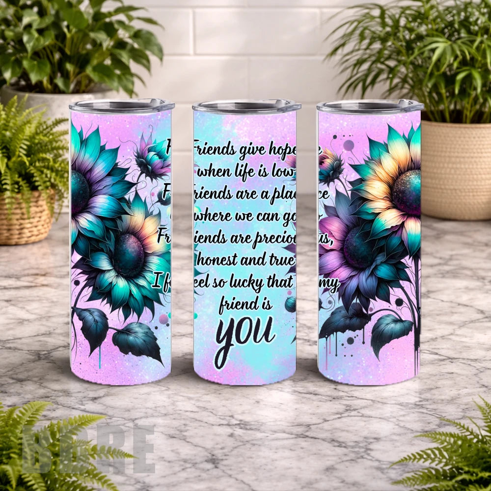 Sunflower Friends 20 OZ Wrap Mockup