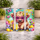 Cute Highland 2 20 OZ Wrap Mockup