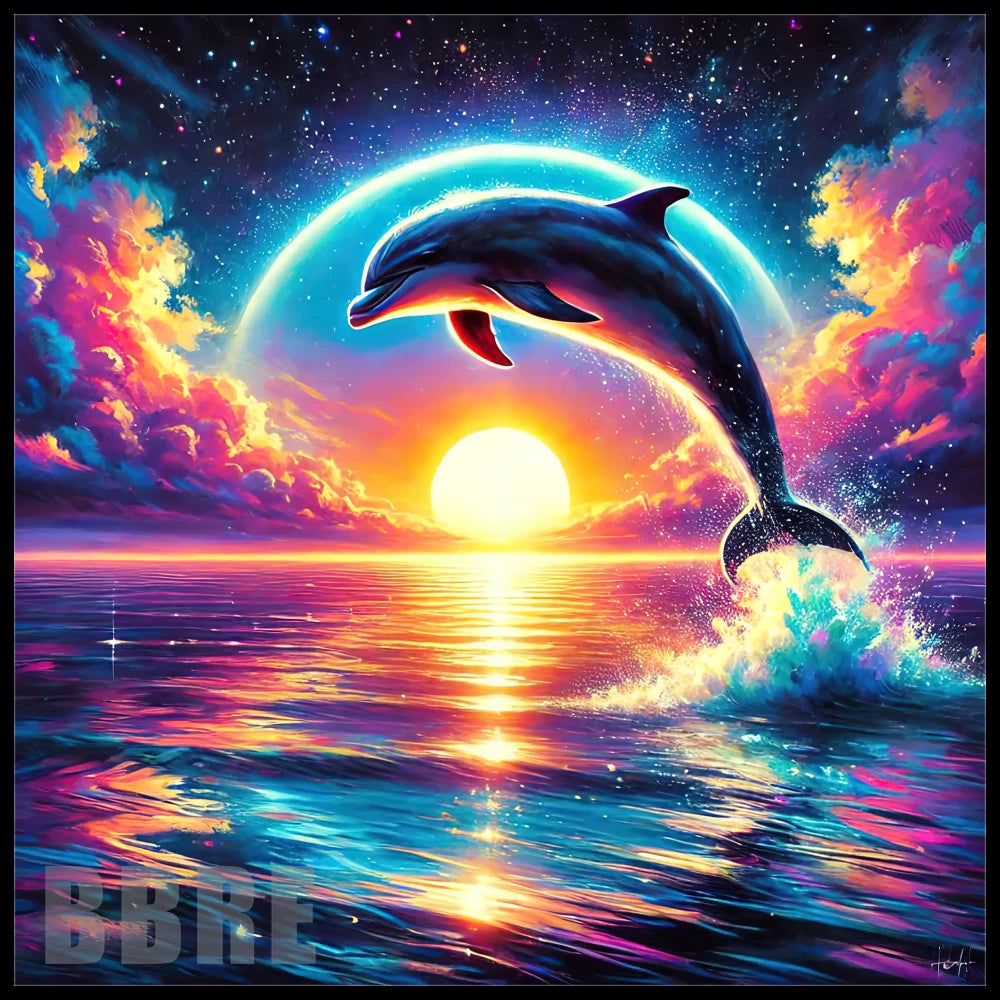 Dolphin Sunset 2 20 OZ Sublimation Wrap