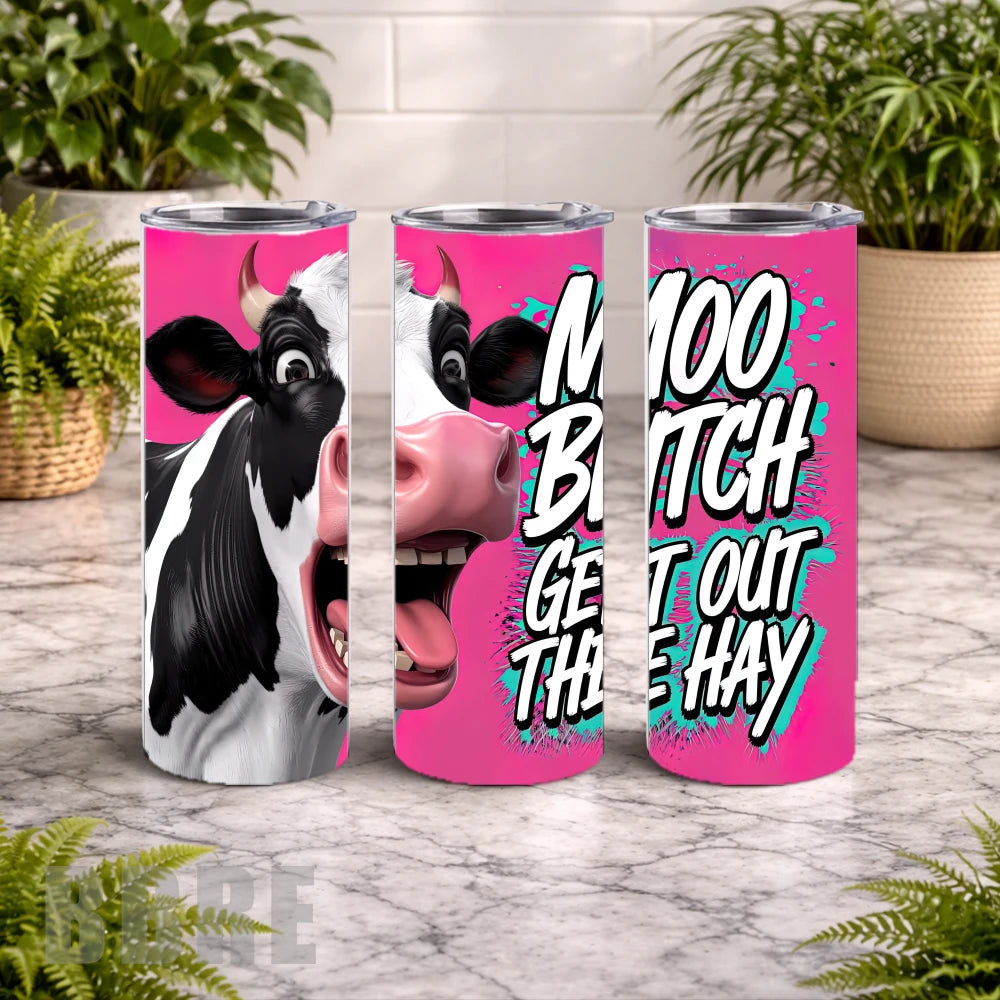 Moo Cow 20 OZ Wrap Mockup