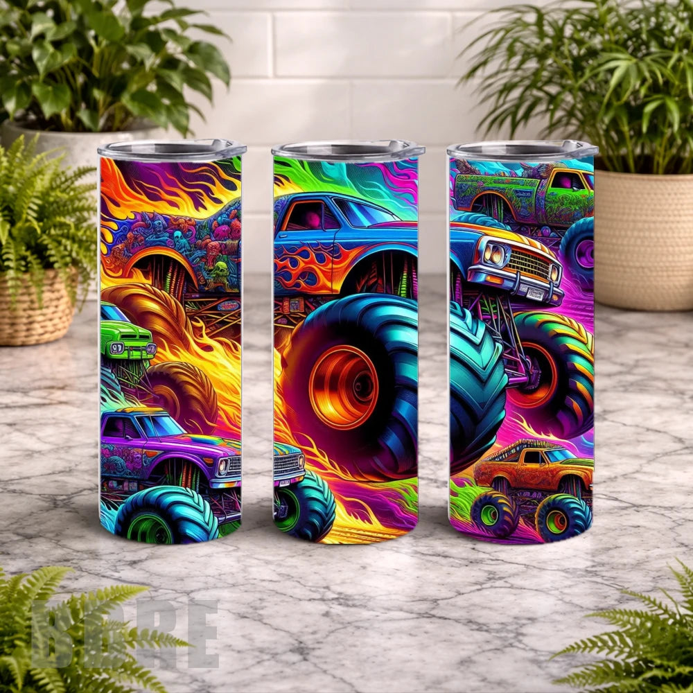 Monster Truck 4 20 OZ Wrap Mockup