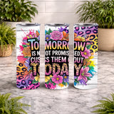 Bold Floral 20 OZ Wrap Mockup