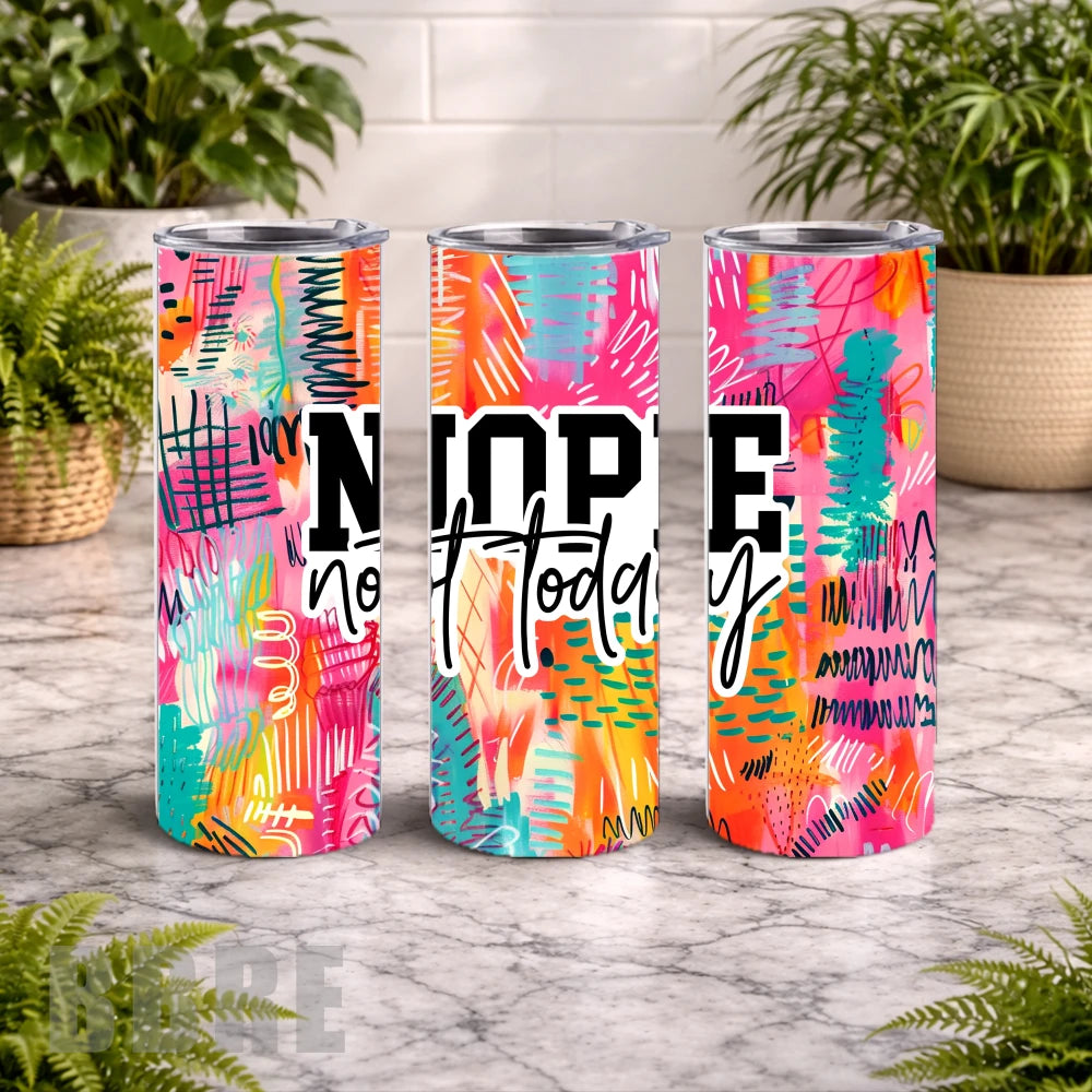 Colorful Refusal 20 OZ Wrap Mockup