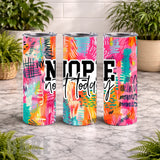 Colorful Refusal 20 OZ Wrap Mockup