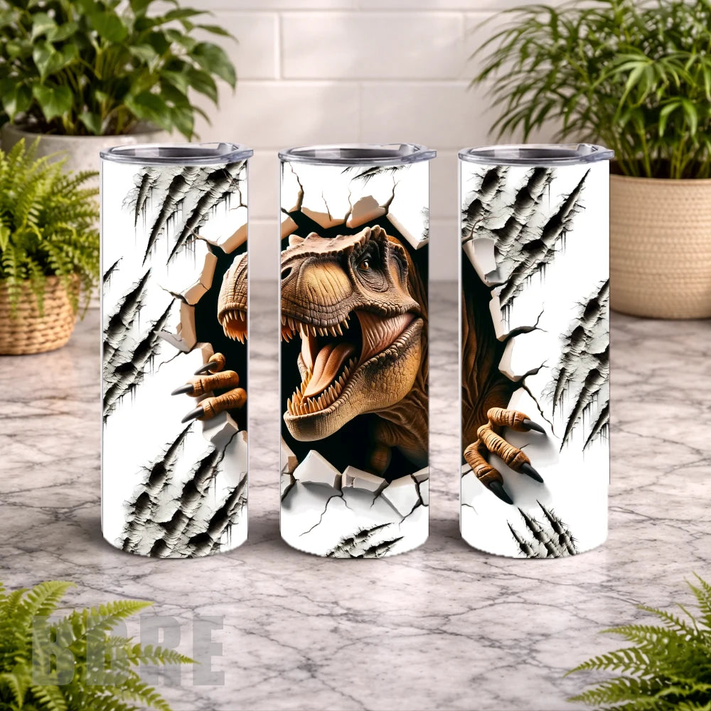 Dinosaur Breakout 20 OZ Wrap Mockup